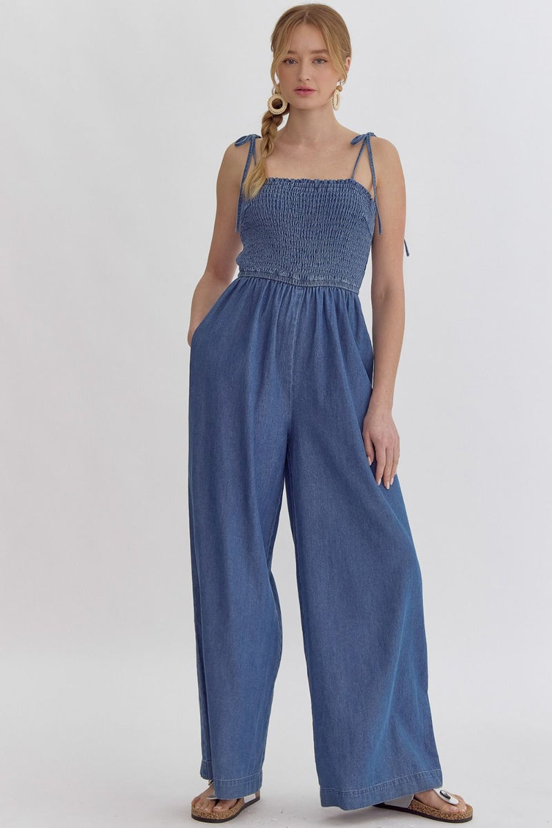 It's A Breeze Jumpsuit - Denim