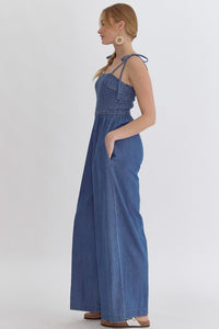 It's A Breeze Jumpsuit - Denim