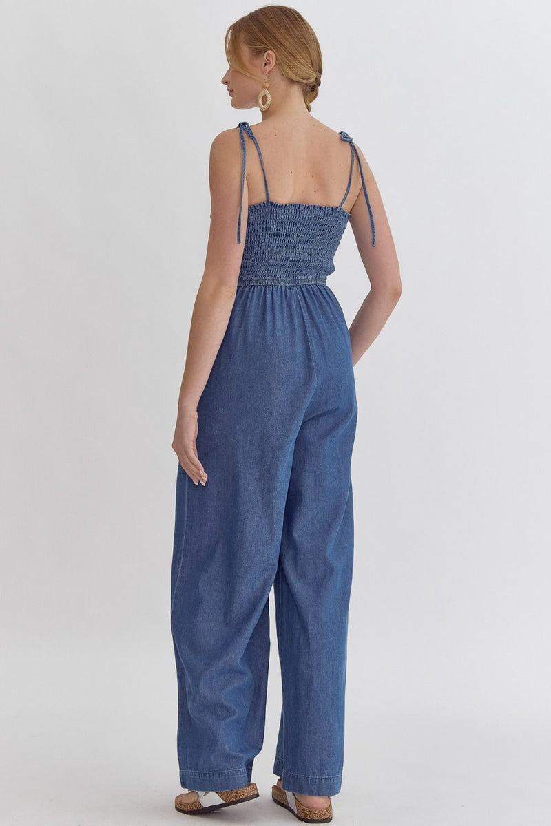 It's A Breeze Jumpsuit - Denim