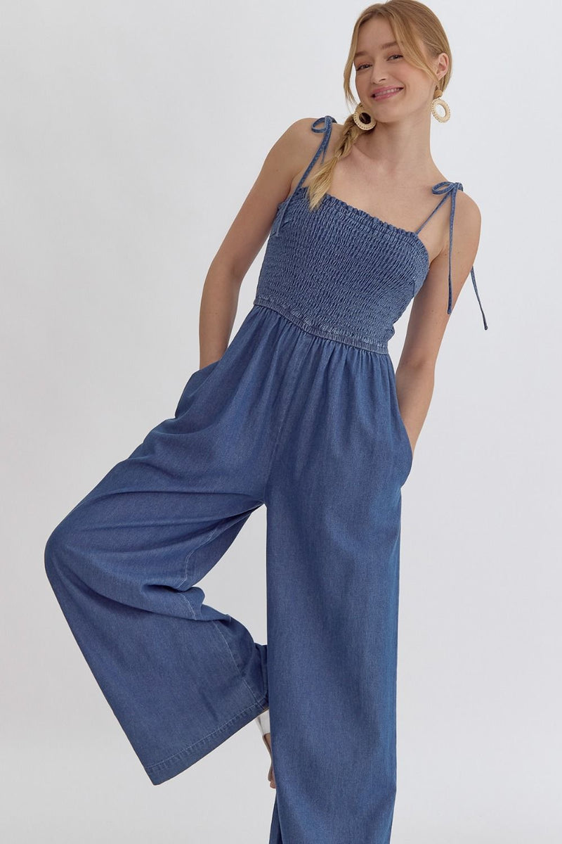 It's A Breeze Jumpsuit - Denim