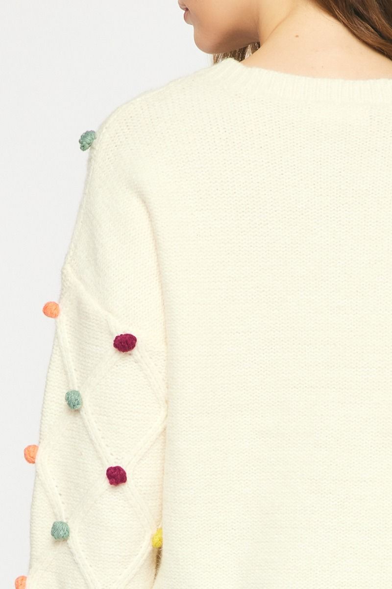 On The Dot Sweater - Cream