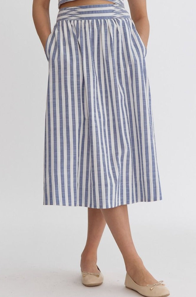 On The Waterfront Skirt - Navy