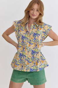 Garden Days Top - Orange