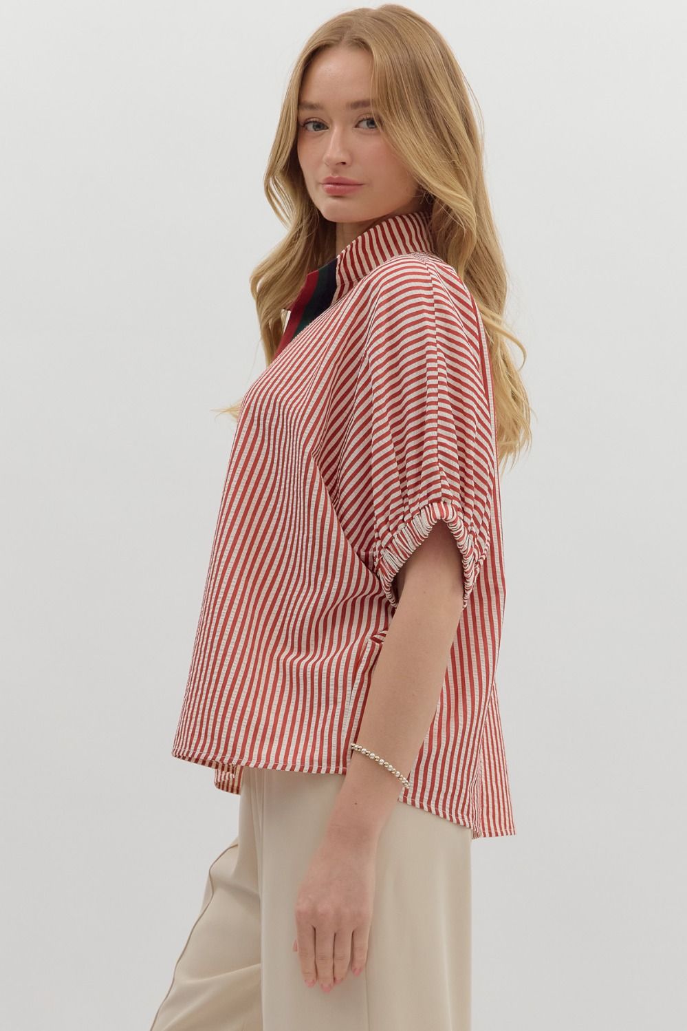 First In Line Top - Brick