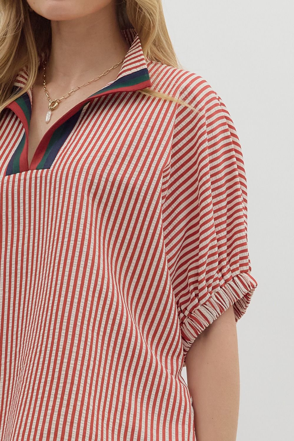 First In Line Top - Brick