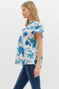 Pleasant Afternoon Top - Blue