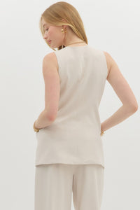 Sophisticated Charm Top - Sand