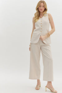 Sophisticated Charm Top - Sand