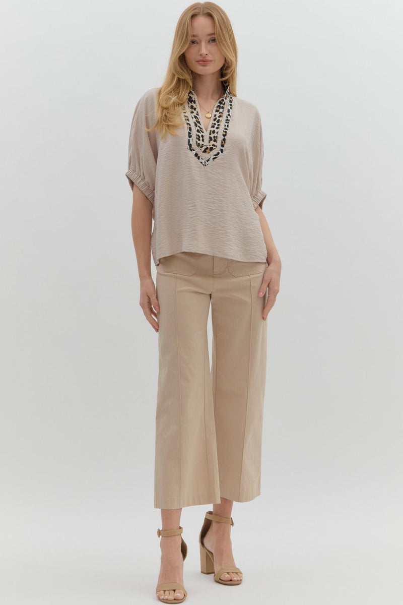 Brand New Track Top - Taupe