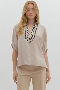 Brand New Track Top - Taupe