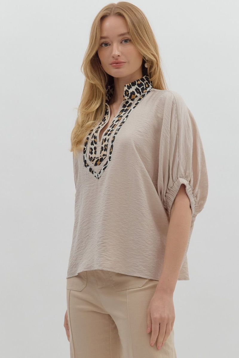 Brand New Track Top - Taupe