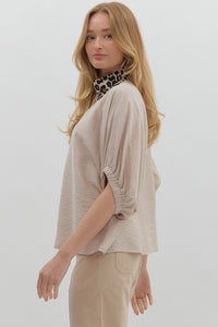 Brand New Track Top - Taupe