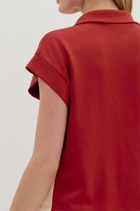 Pick Up The Pace Top - Brick