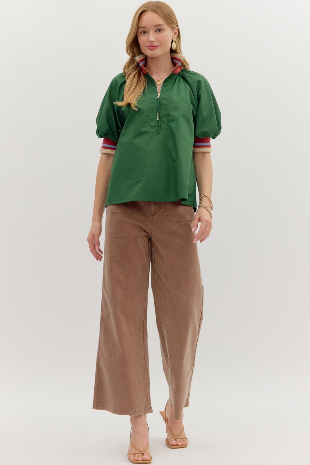 A Good Fortune Top - Green