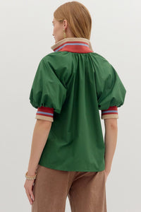 A Good Fortune Top - Green