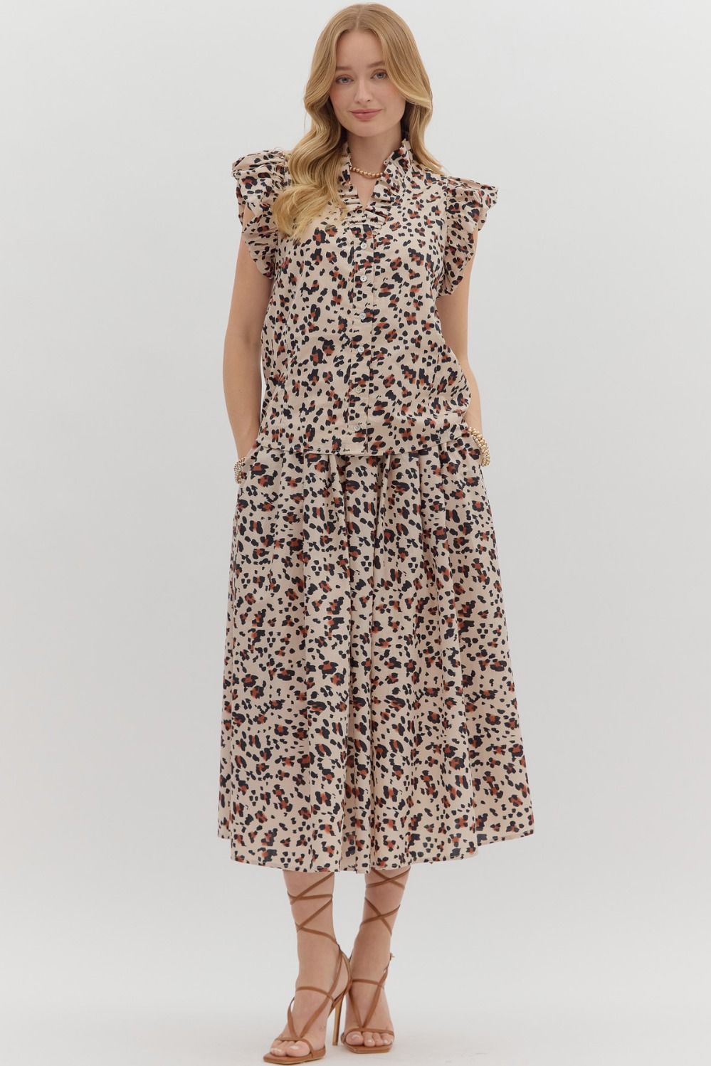 Flirty Feline Top - Ecru