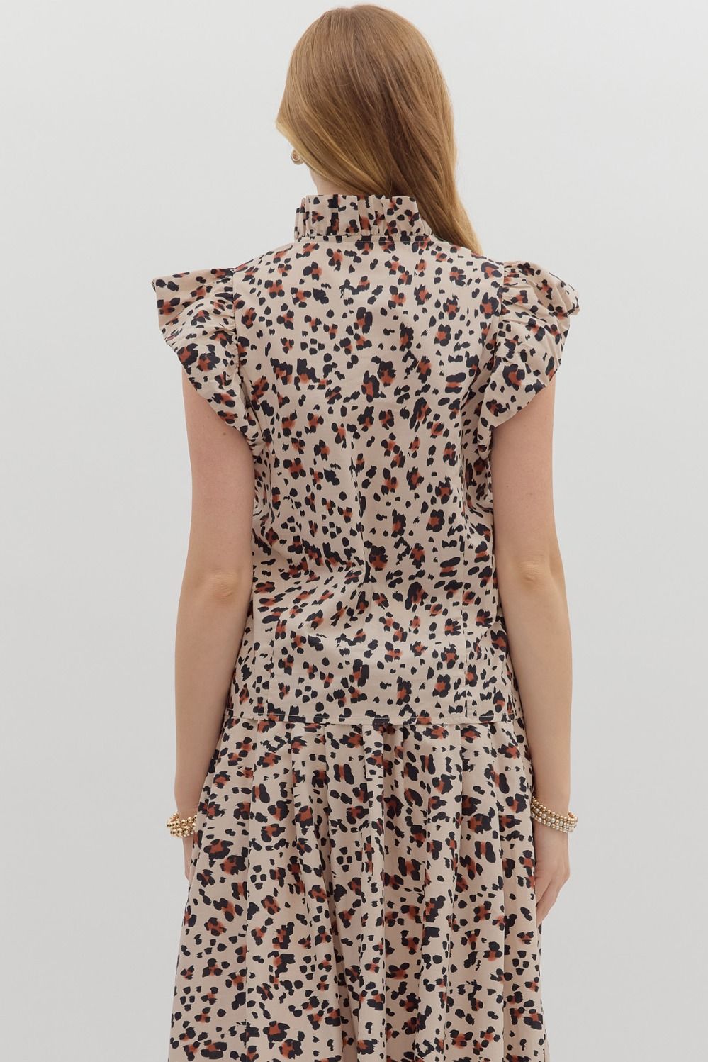 Flirty Feline Top - Ecru