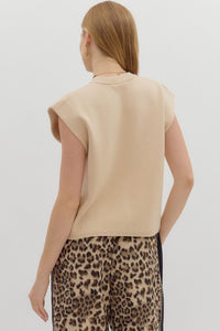 Time Keeps Moving Top - Ecru