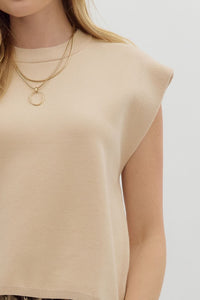 Time Keeps Moving Top - Ecru