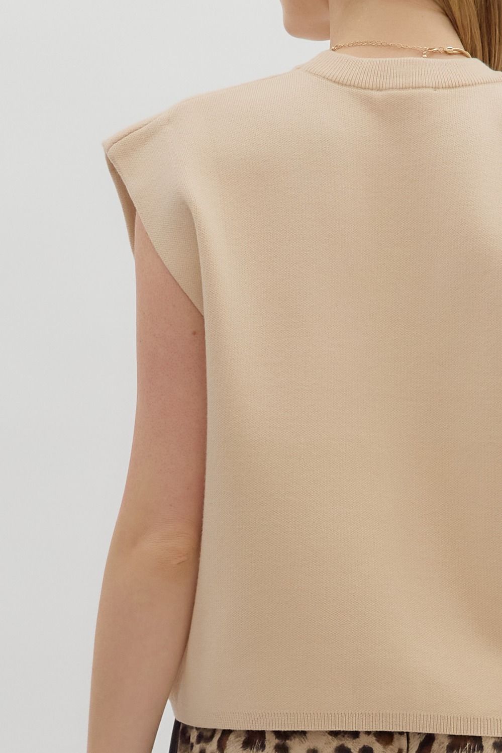 Time Keeps Moving Top - Ecru