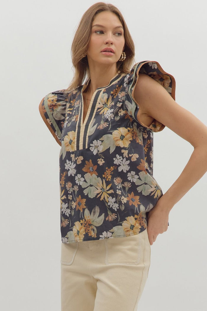 Autumn Air Top - Charcoal