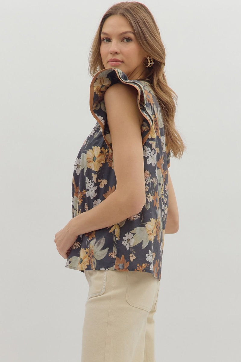 Autumn Air Top - Charcoal