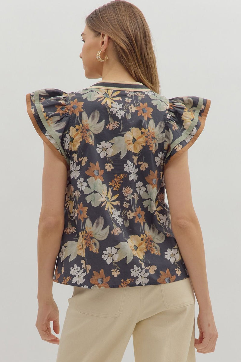 Autumn Air Top - Charcoal