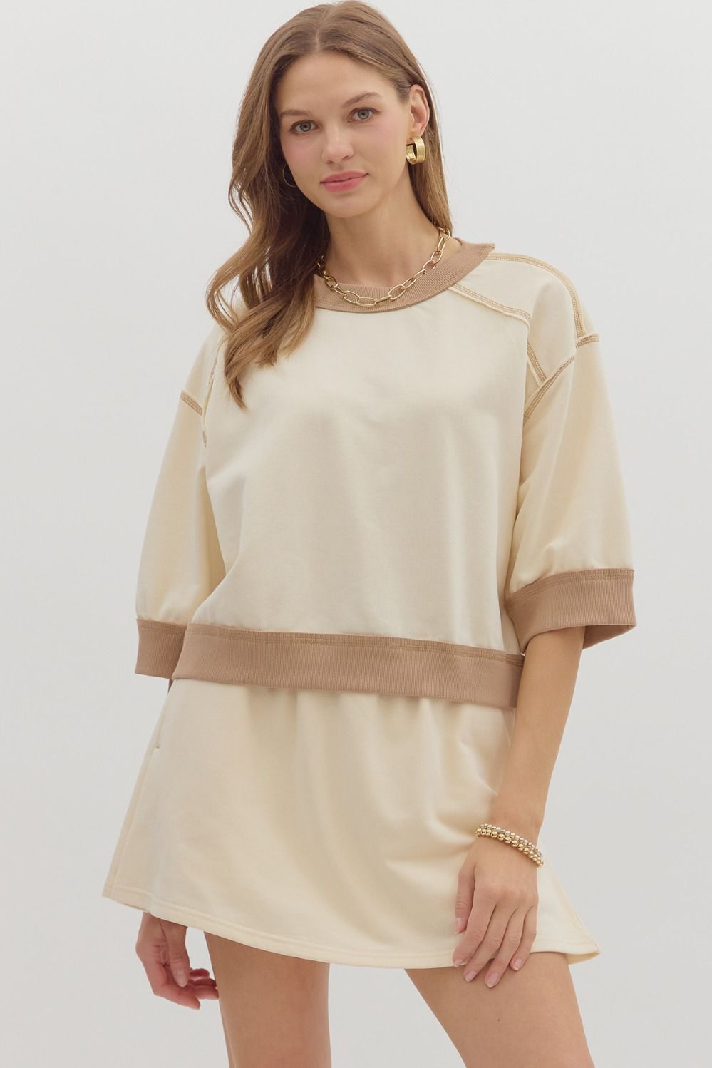 Right Time Right Place Top - Ecru