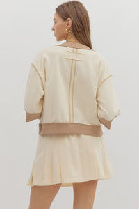 Right Time Right Place Top - Ecru