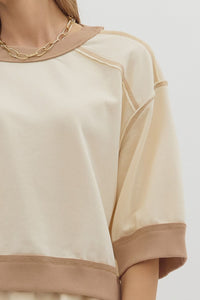 Right Time Right Place Top - Ecru