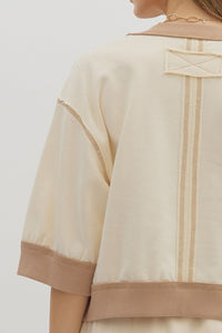 Right Time Right Place Top - Ecru