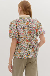 Feel The Rush Top - Red Multi