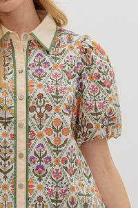 Feel The Rush Top - Red Multi