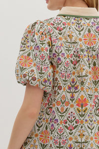 Feel The Rush Top - Red Multi