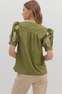 Feelin' Alive Top - Olive