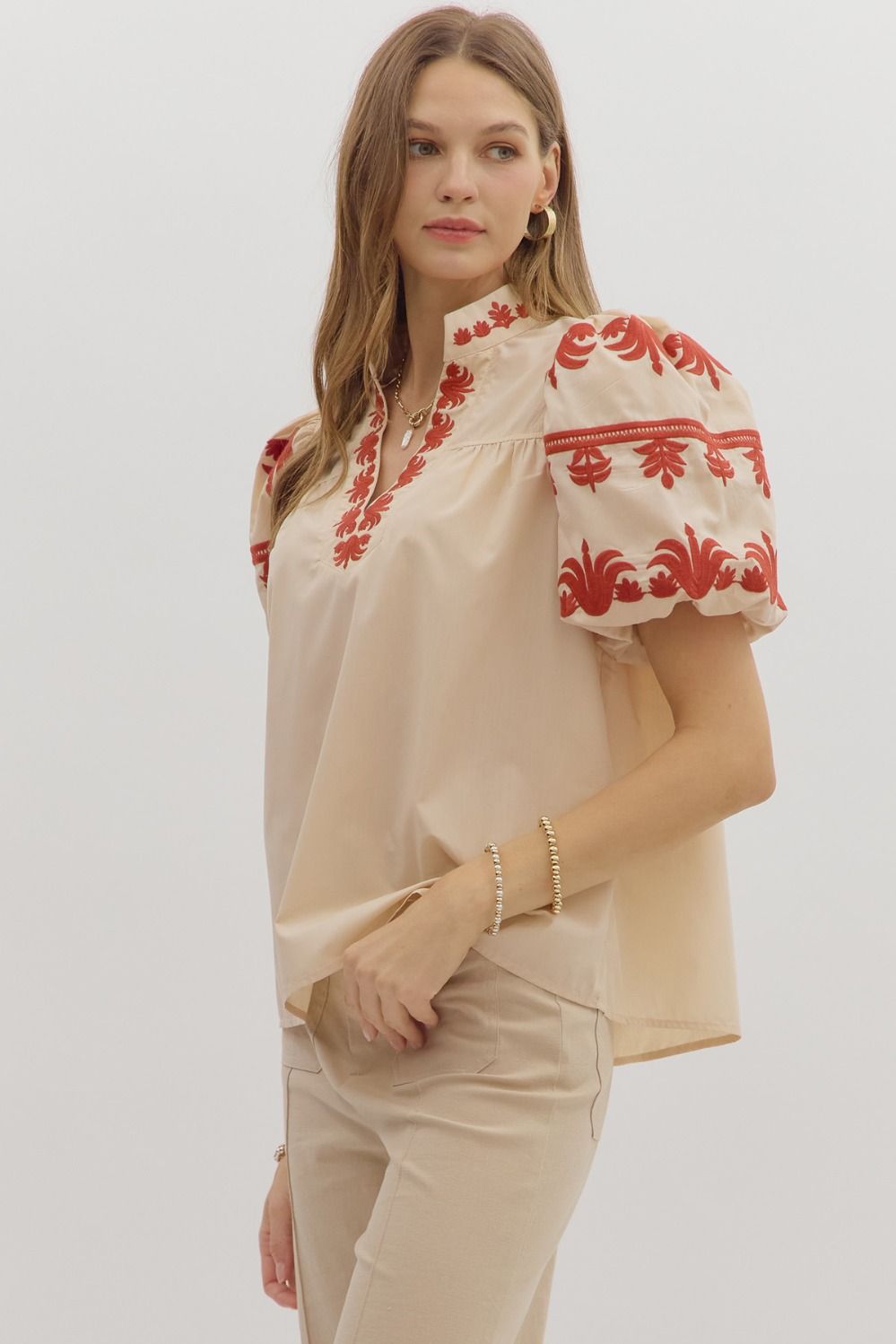 Delicate Touch Top - Ecru