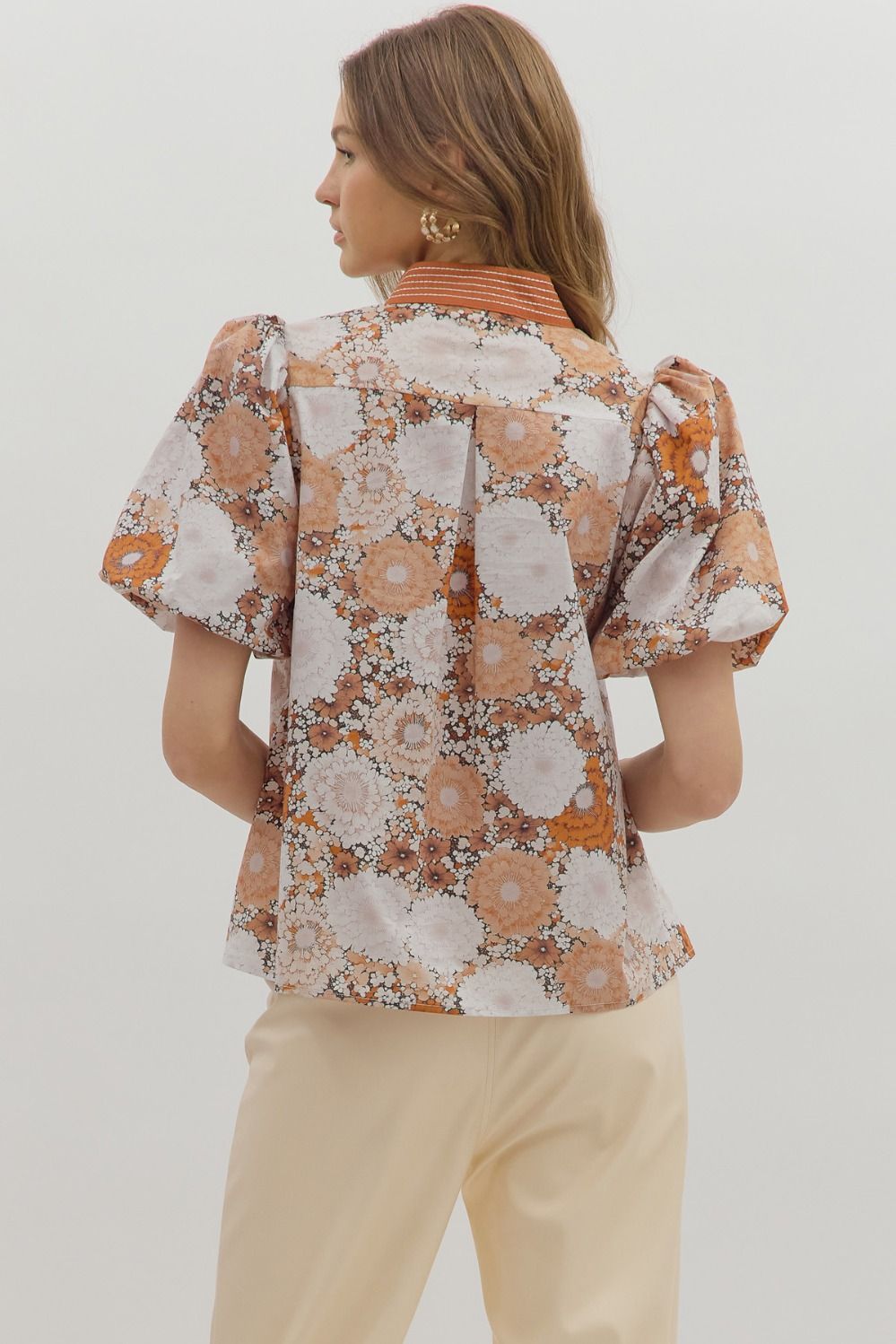 Harvest Bloom Top - Rust