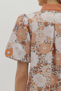 Harvest Bloom Top - Rust