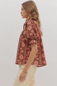 Wild & Free Top - Burgundy