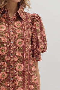 Wild & Free Top - Burgundy