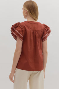 Everlasting Impressions Top - Brick