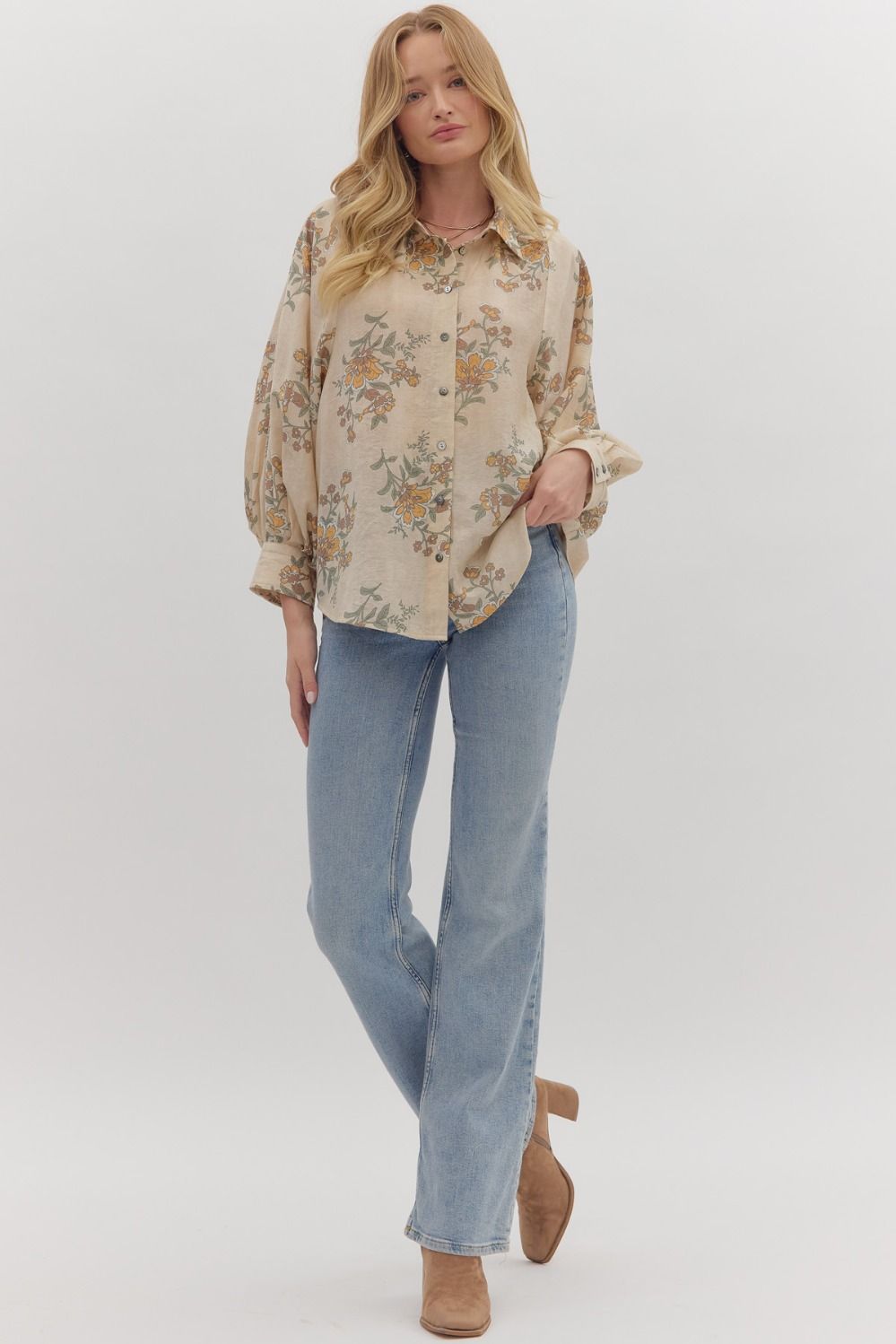 Vintage Charm Top - Ecru