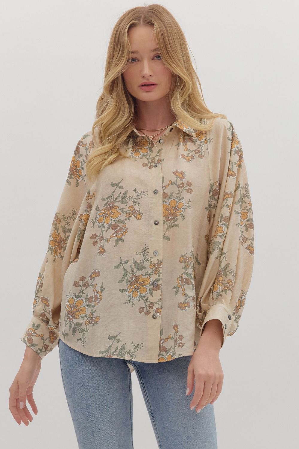 Vintage Charm Top - Ecru
