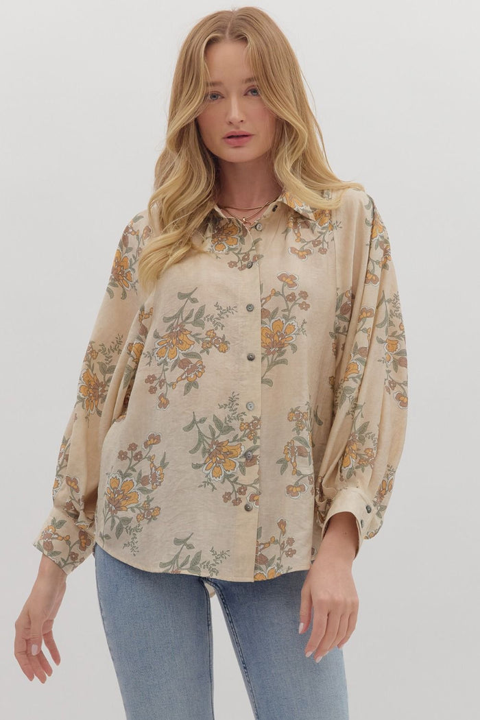 Vintage Charm Top - Ecru