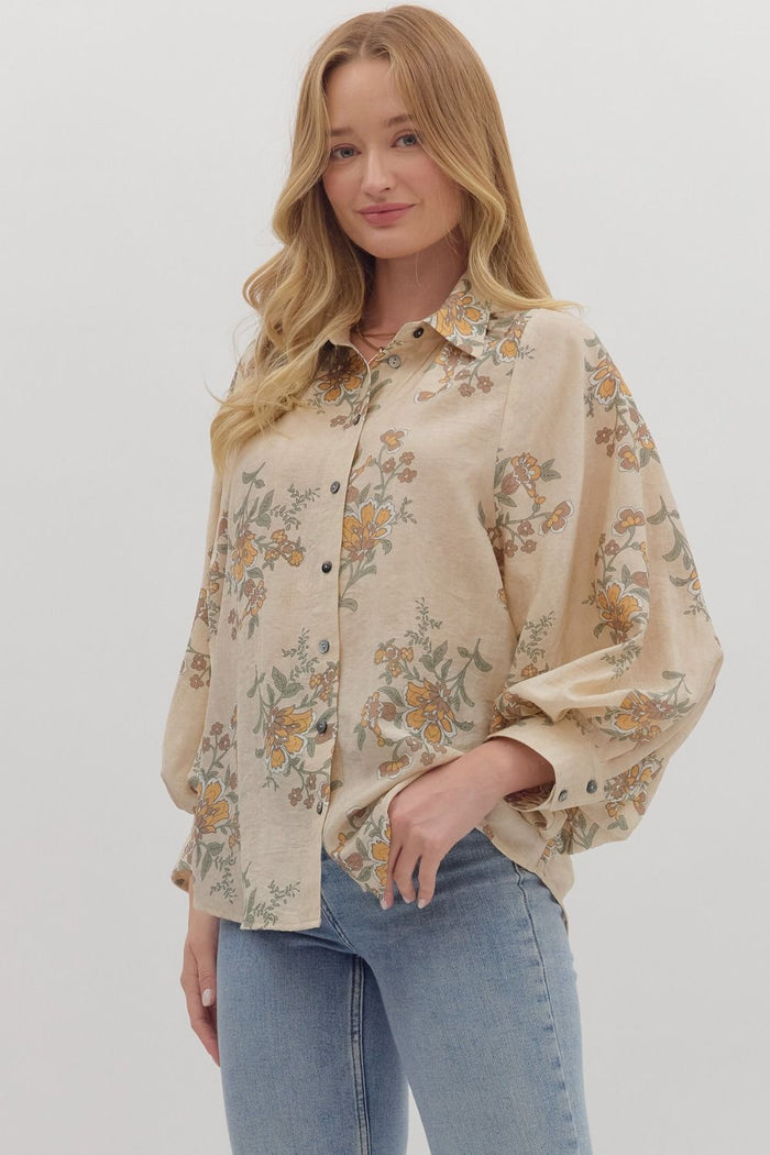 Vintage Charm Top - Ecru