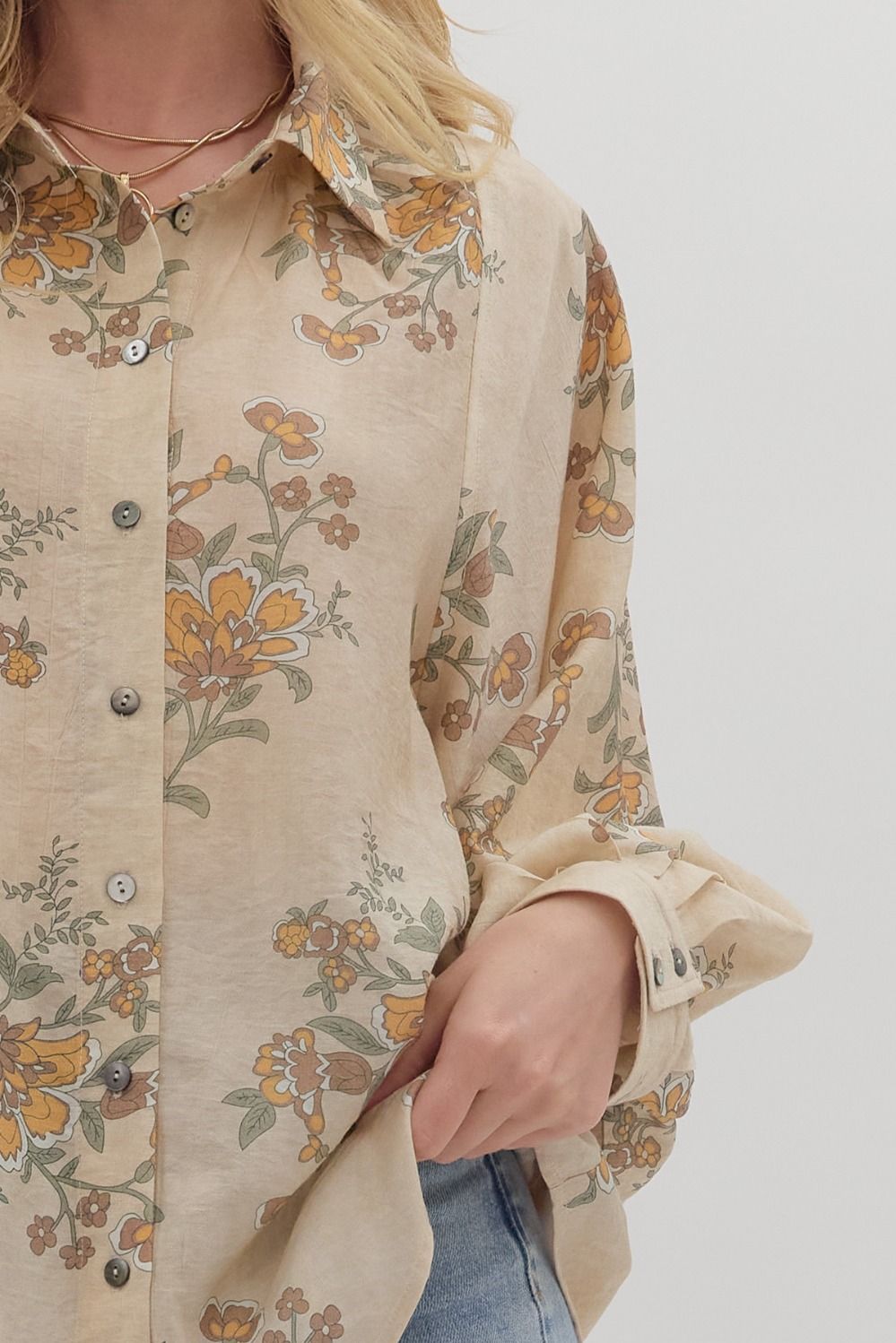 Vintage Charm Top - Ecru