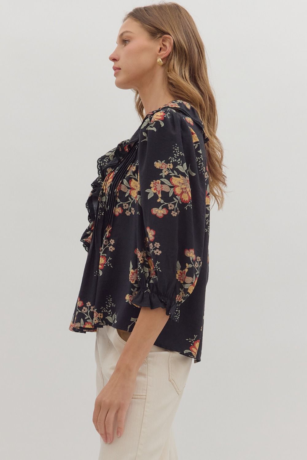 Falling For You Top - Black