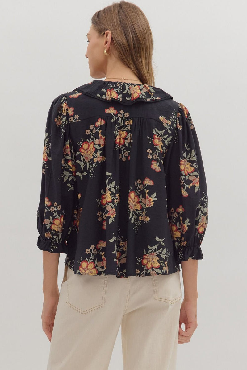 Falling For You Top - Black