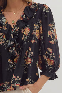 Falling For You Top - Black