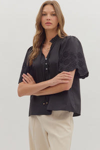 On The Record Top - Black